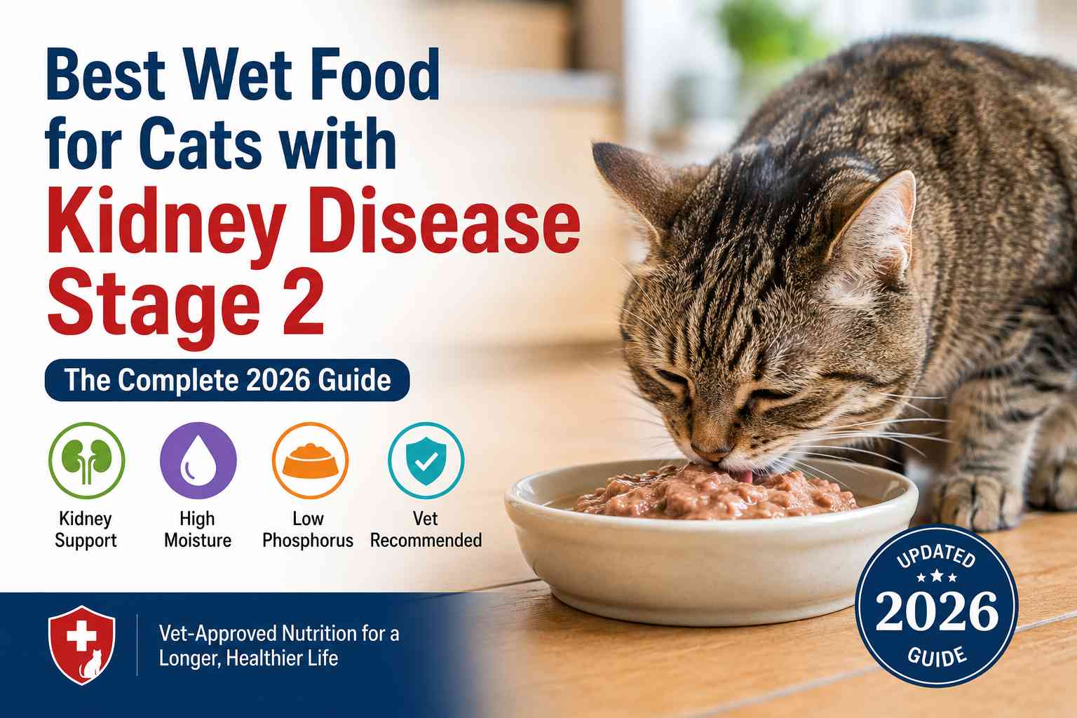fish oil softgel capsules and a teaspoon beside a small bowl of wet cat food on a kitchen counter