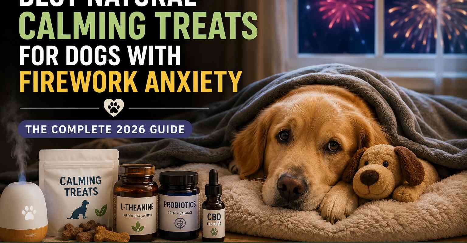 Best Natural Calming Treats for Dog Firework Anxiety 2026
